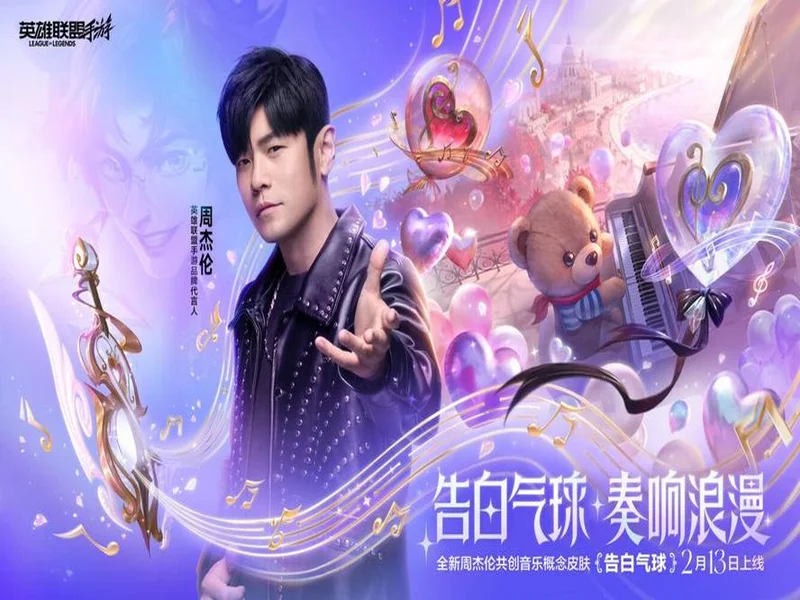 在峡谷奏响浪漫！《英雄联盟手游》携手周杰伦推出告白气球系列皮肤！